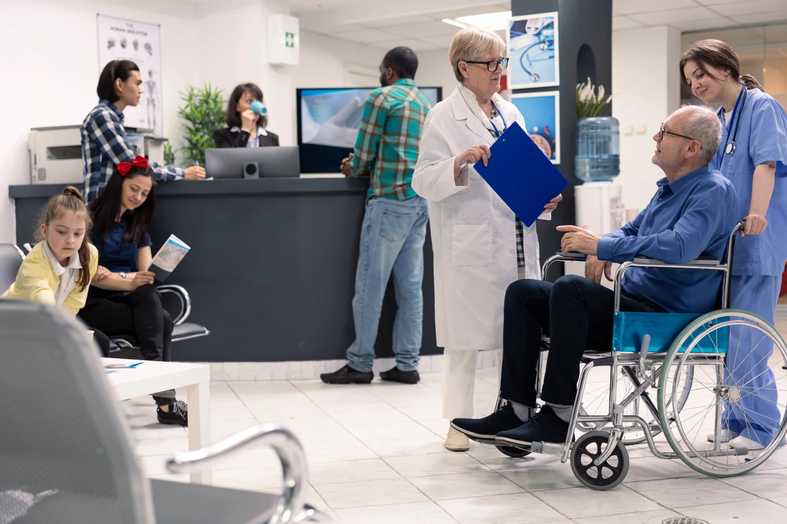Patient forms, clinical documentation, discharge instructions